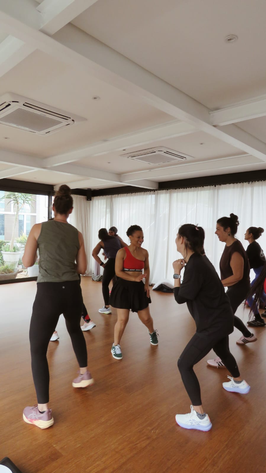 Zumba class in full flow